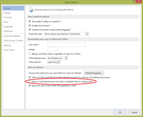 HOWTO: Disable Read Mode as the default view in Word 2013 | Kurt