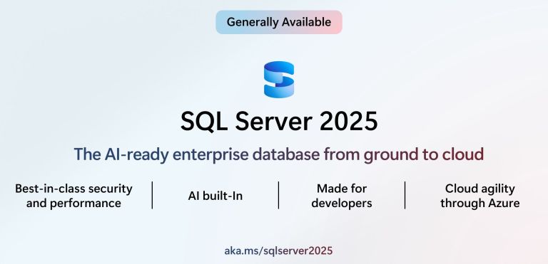 Sql Now Currently RELEASE: Microsoft SQL Server 2025 is now generally available | Kurt ...